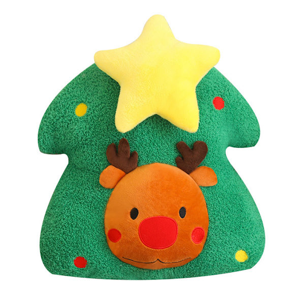 Internetkändis Julgran Kudde Plysch Leksak Talldocka Tomte Docka Juldekoration 40cm*40cm