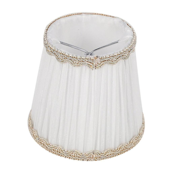 12 st. Chandelier Skärmar, Endast för Ljuslampor, Clip-on Passande Lampskärmar, Vit