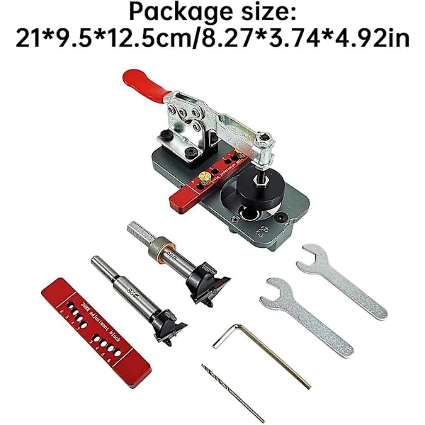 Tasku reiät Mud Holes Shop Hinge Smock 35mm Kaapin saranan jig Porausreikä Porausreikä Perceives Poraus sarana Saranan reiät Reikäavaaja 8kpl