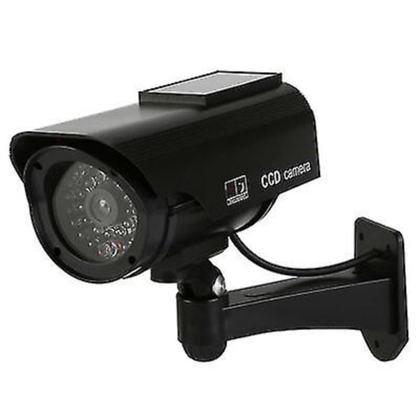 4 X CCTV Dummy Fake Camera Security Surveillance Solar Power LED Warning Indoor
