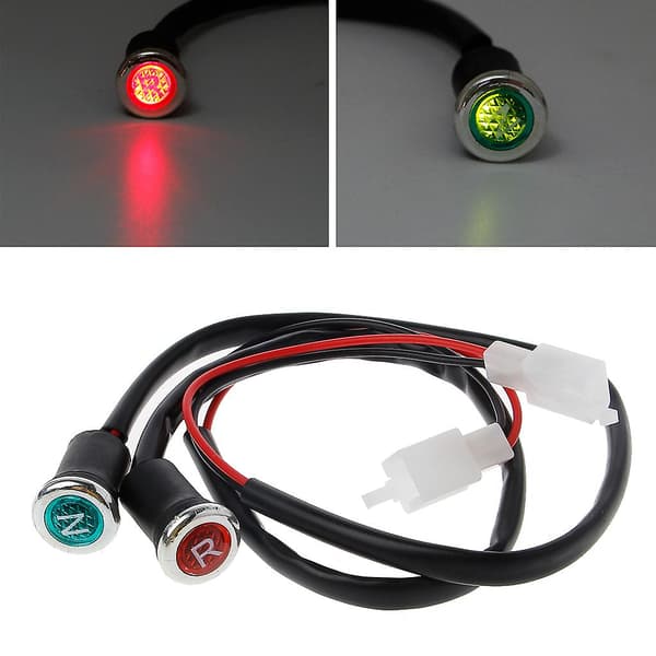 2 stk. Neutral Reverse Lamp N/r Lys Indikator Lys Til 50cc 110cc Motorcykel