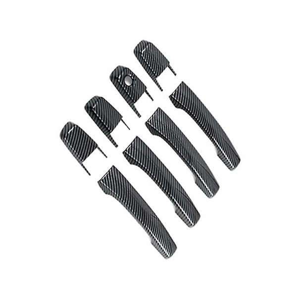 8 stk. Karbonfiber Deksel for Side Dørhåndtak for Pajero 2007-2019