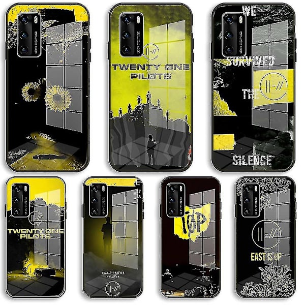 Twenty One Pilots Trench Mjuka Glasfodral för Huawei P40 P30 P20 Pro Lite Plus P30lite P40lite E P Samrt 2020 Lyxskydd
