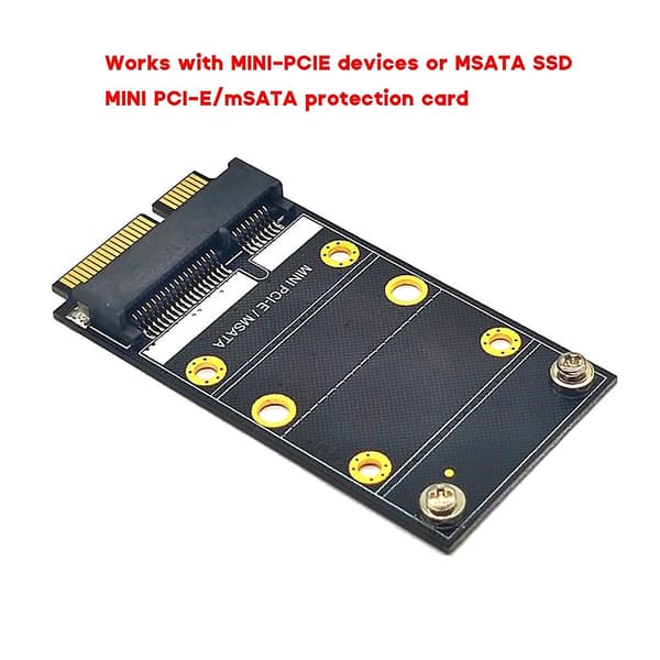 2 i 1 kombinert Mini Pci-e & Msata Ssd adapterkonverterkort