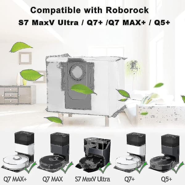 8 Pakkaa Pölypusseja Roborock Q7 Max /q7 Max+ / Q7 Max:lle