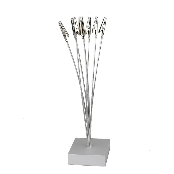 Bildeholder for bord med tregrein-design og klips