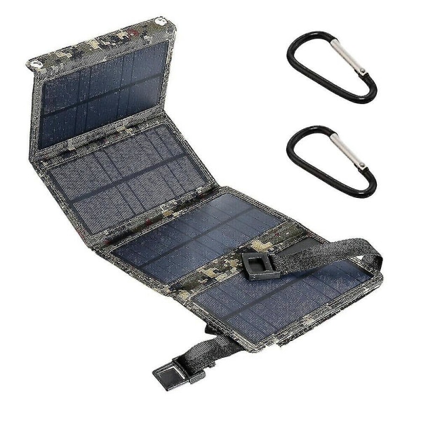 80w Usb Solar Panel Folding Power Bank Outdoor Camping Hiking Phone Charger