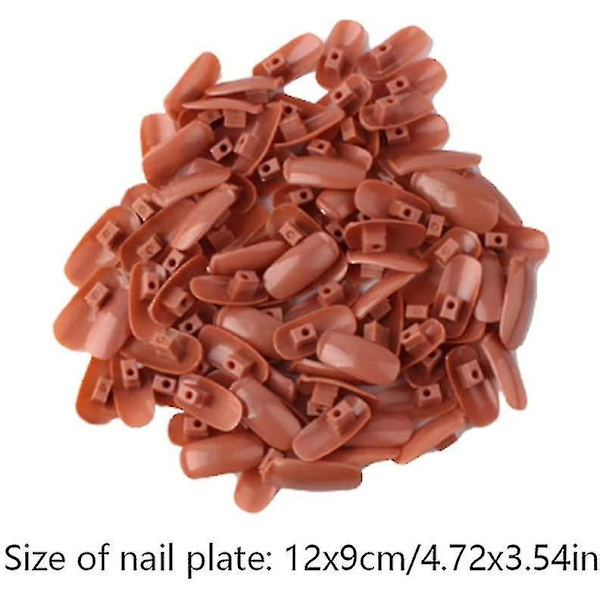 Fleksibel Negletræning Praksis Negleskærm Manicure Tilbehør Hånd Refill