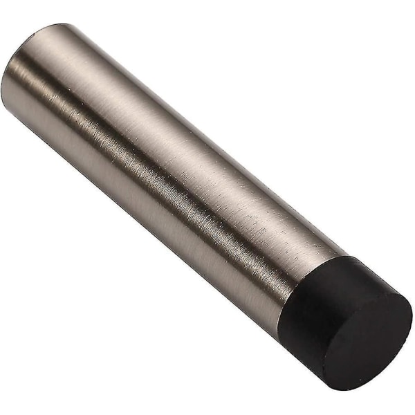 Al9033sn satiinikrominen, metallioven pidike seinäkiinnityksellä, ovenpysäytin, kumi, 2 kpl