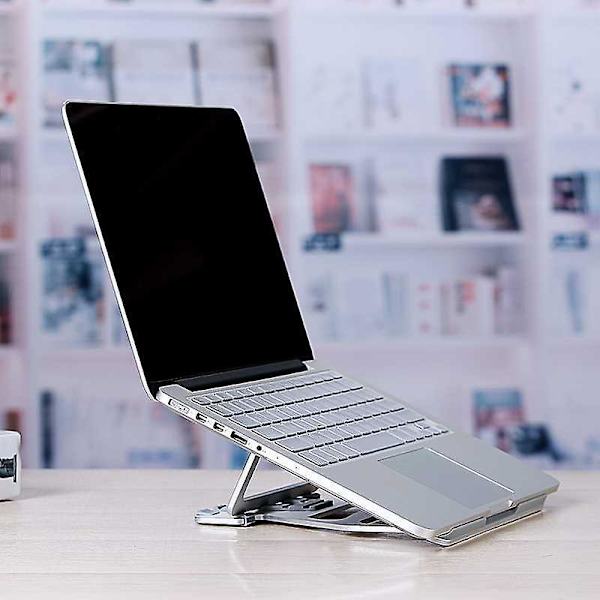 Justerbar Aluminium Laptop Stativ Skrivebordsholder Riser Til Macbook Notebook Tablet