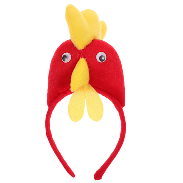 Children Headband Red Rooster Hairband Hair Adult Halloween Headpiece Hair Accessories for Masquerade Party Costume Performance