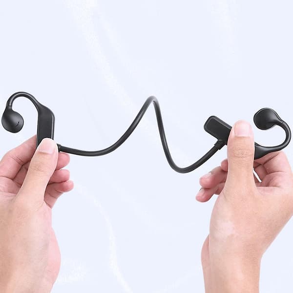 Åpne øre-hodetelefoner med beinledning, vanntett Bluetooth-kompatibelt headset