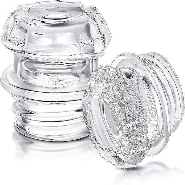2 st kaffebryggare glas topp ersättning, glas kaffefilter knopp topp, glas kaffebryggare, transparent kaffebryggare topp
