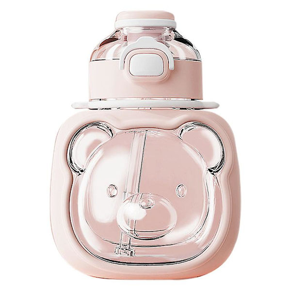 Giftfri luktfri søt design lekkasjesikker rosa vannflaske med stropp for utendørsreiser