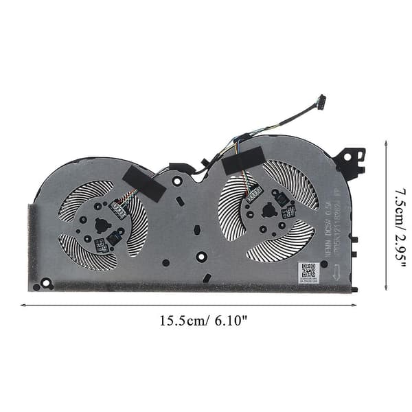Bærbar computer køler CPU køleventilator til Ideapad Gaming 3i (15) 3-15ARH05 3-15IMH05