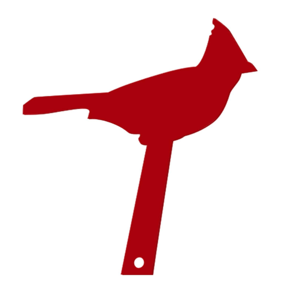 Unikke kardinalskilte postkassedekoration Håndværk Vandtæt kardinallogo