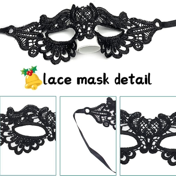 Kvinnors spets venetianska maskeradbal spetsmask sexig venetiansk maskerad karneval festbal ansiktsmaskerad mask