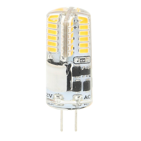48LED G4 Pære 3W Ikke-Dæmpbar Bi Pin Lys til Lysekrone (Varm Hvid 2700K-3100K) - AC DC 12V, 300LM