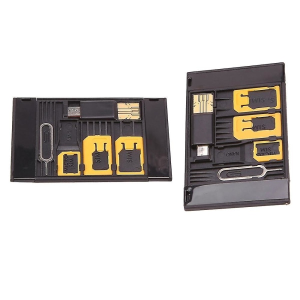 2st 5 i 1 Universal Mini Adapter Case Kit för Nano - Minneskorthållare Case