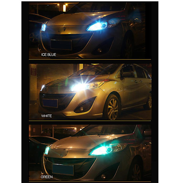 2 kpl auton sisävaloa T10 W5w Rgb Led-polttimo Automaattiset välilyhdyt kaukosäätimellä
