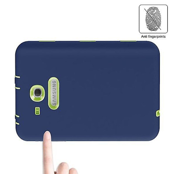 Til Samsung Galaxy Tab 3 Lite 7.0 T111 Hårdt Gummistødsikkert Etui Cover Navy