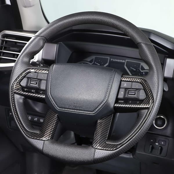 For /sequoia 2022 2023 Carbonfiber ABS Deksel for rattknapper - Bilstyling - Interiør