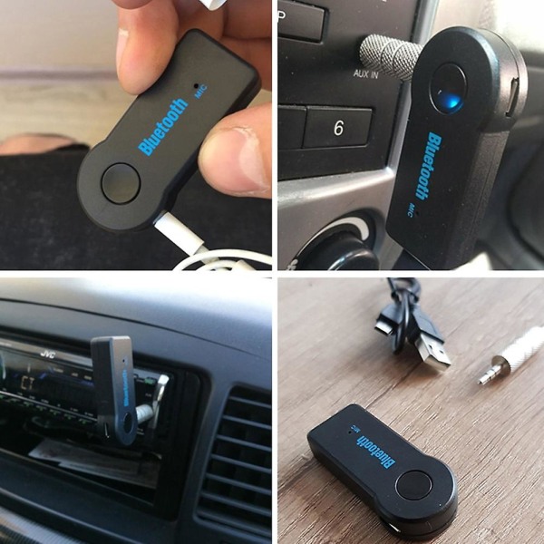 2 in 1 langaton Bluetooth-yhteensopiva vastaanotin lähetinsovitin 3,5 mm puhelimen AUX Audio MP3 autostereo musiikkivastaanotin sovitin