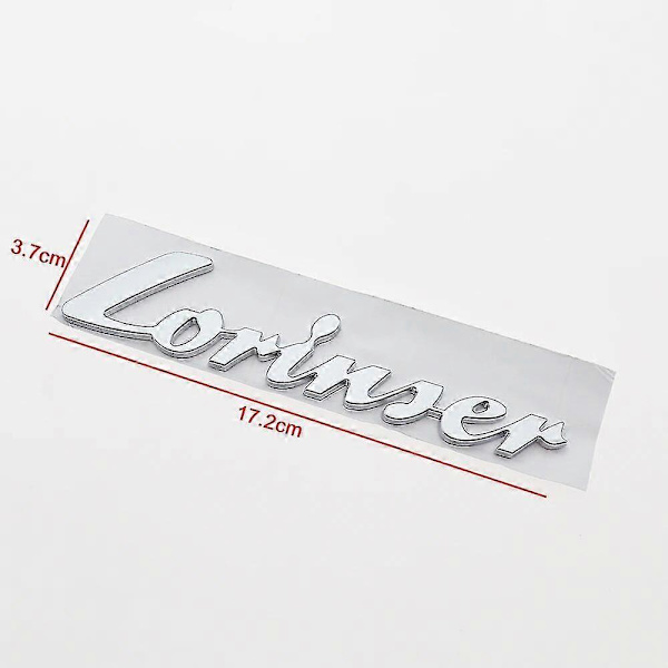 1 kpl 3D ABS-muovista Lorinser-auton kirjainlogo-tarra takaluukun merkki koristelu runkoembleemi tarra tyyli autotarvikkeet~9899