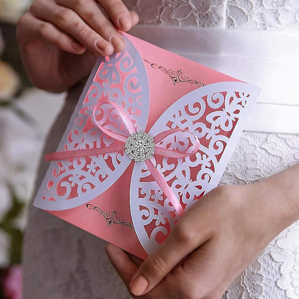 50 stk Rhinestone-pynt Flatback Smykker Blomst Krystallknapp Tilbehør For Diy Brud Bouquet
