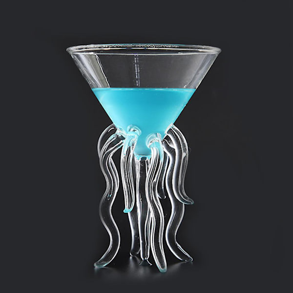 100 ml vinglas i form av bläckfisk, champagneglas, saftglas för kök, bar, fest