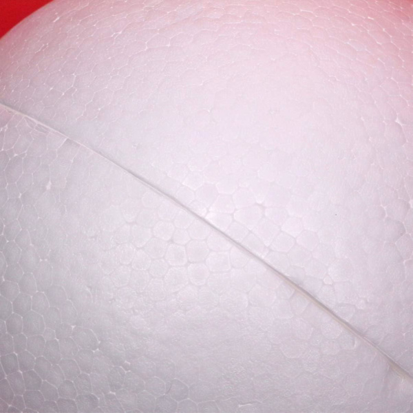Hollow Half Balls 2 st vita skumkulor runda sfärer ihålig skumkula polystyrenkulor modellering skumkula för gör-det-själv jul