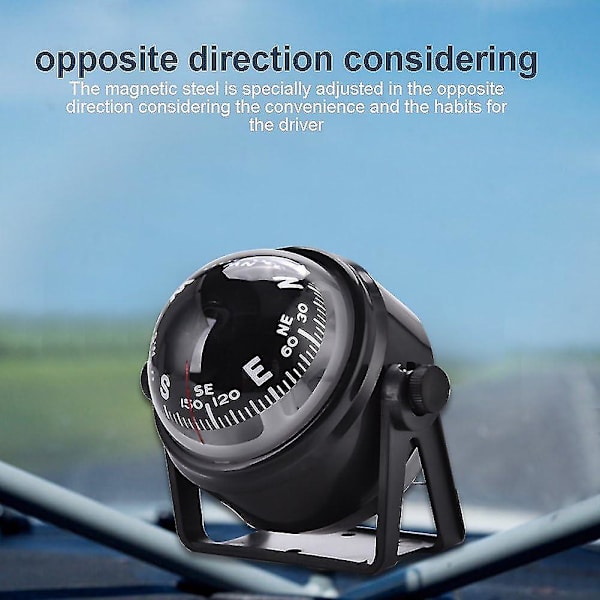 LED Navigationskompas, Bådkampas, Bådkampas, Professionelt Multifunktionskompas, Køretøj, Vandreture, Udendørsaktiviteter, Vildt Eventyr