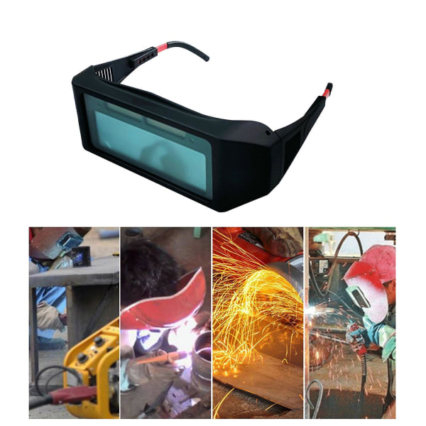 Svetshjälm med automatisk mörkning, automatisk ljusändring, skyddsglasögon för ögon