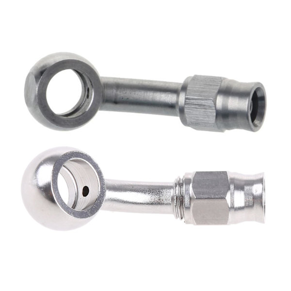 CNC-koneistettu An-3-letku M10-metriin 10 mm:n ruostumattomasta teräksestä valmistettu jarru- ja kytkinletkun liitin