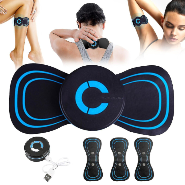 Elektromagnetisk bølge benmassager Mini cervikal massager 6 tilstande Justerbar kompatibel smertelindring