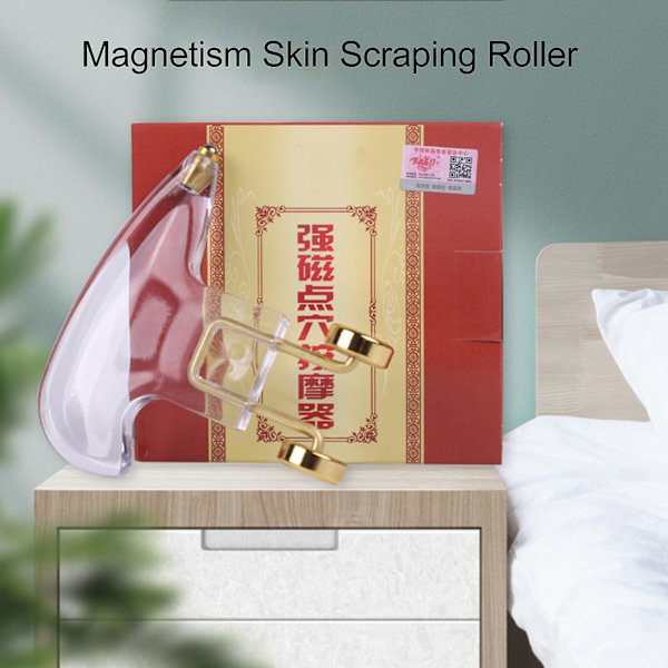 Klar Gua Sha Massageplade til Ansigt, Hals, Arme og Ben - Meridianer Masserende Magnetisme Rulle Værktøj