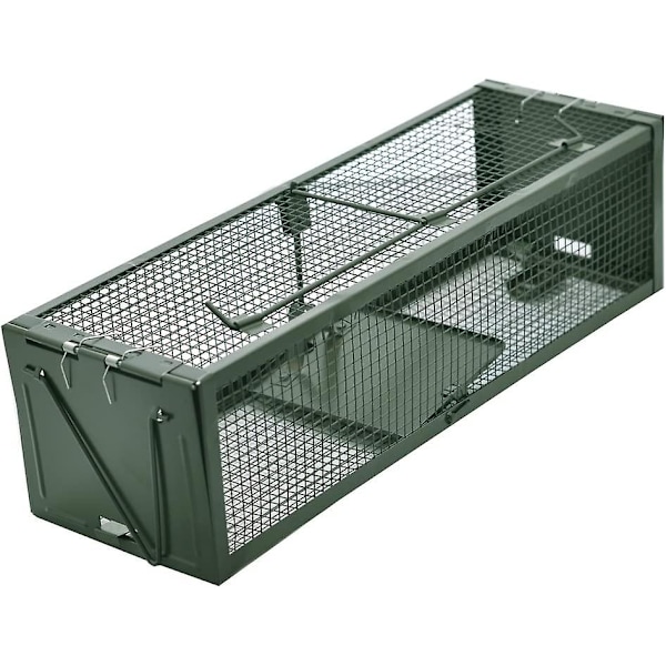 Råttfällor Fångstfälla Två Ingångar Burfälla För Möss Gnagare Sorkar 39x13x11cm
