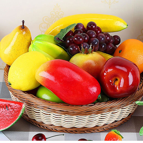 Falsk Carambola Dekorera Frukt Livsliknande Konstgjord Frukt Fotografi Prop