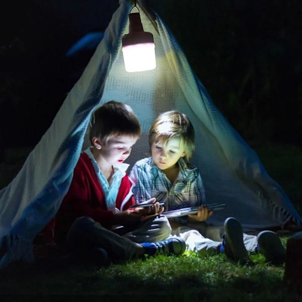 Bärbar 80w/50w LED solcellslampa 3 lägen justerbar USB-laddning för utomhusbruk