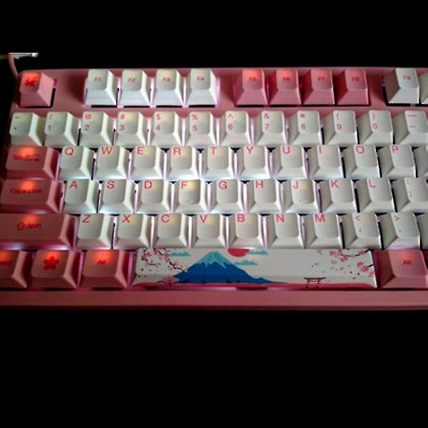 Erstatt mellomromstasten Keycap Pbt Fem sider Dye-subbed Mellomromstast 6.25u Cherry Profil Mellomromstast Keycap For Diy Mekanisk Tastatur Gk64 Gk61 For Mount Fuji