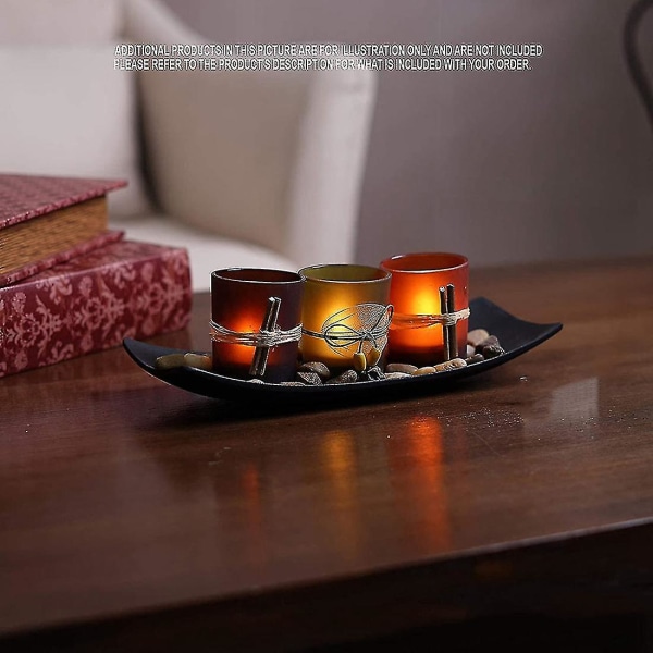 3-delt sæt dekorativ lysestage Rock And Tray Spa Aromaterapi