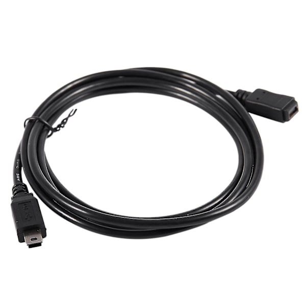 1,5 m Mini USB B 5-polet Han til Hun Forlængerkabel Adapter Sort