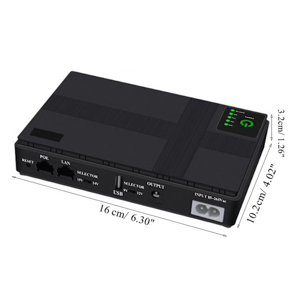 Hem Batteribackup 8800mah för 5v 9v 12v LED-ljus Wifi-router Telefon Webbkamera
