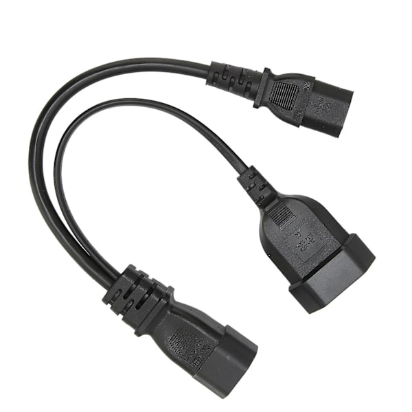 IEC320 C14 till Dual IEC320 C13 Y Splitter Strömkabel, 12.6in Längd, 10A 250V med EU-kontakt