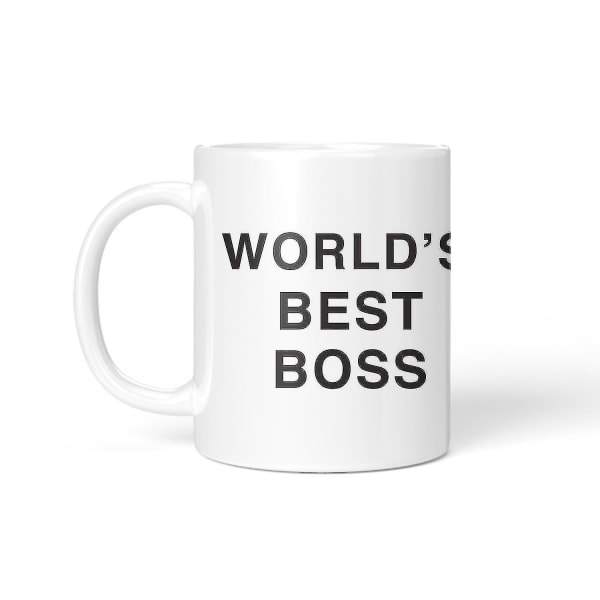 1st mugg Funny World's Best Boss??-kaffemugg Keramisk te/mjölk/kakaomugg Unik kontorspresent