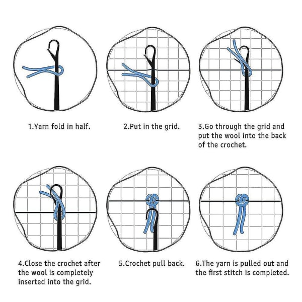 Latch Hook-set Kompatibelt Med DIY Kuddfodral, 16,5 Tums Julhatt