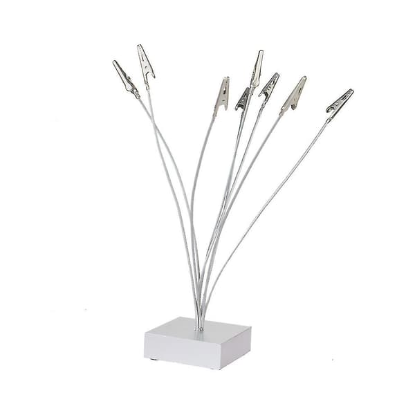 Bildeholder for bord med tregrein-design og klips