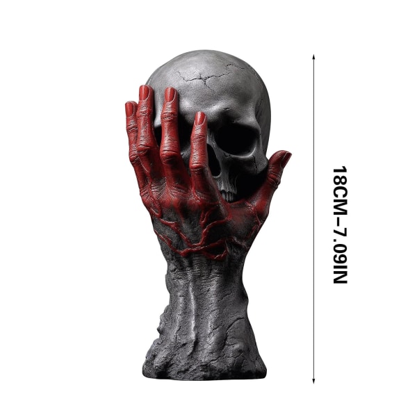 Furious Hand Skeleton Head Patsas Hartsi Halloween Desktop Decoration Ornament