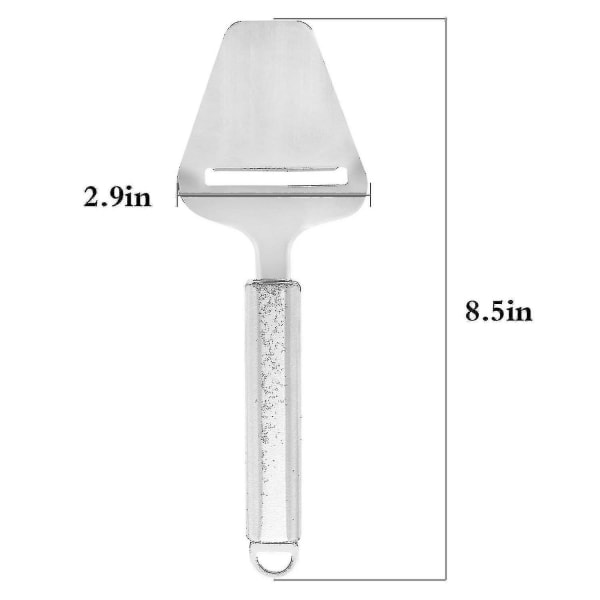 Rustfritt stål ostekutter 8,5 tommer Heavy Duty Plan Cutter, Shaver, Server For Semi Soft, Hard Cheese
