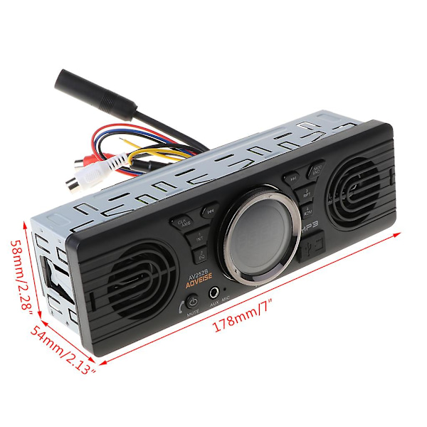 Auton MP3-soitin Bluetooth-yhteensopiva FM-lähetin Tukee Tf/usb/aux
